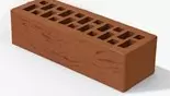 Кирпич лицевой BRAER М150 0,7НФ красный кора дуба купить в "Строй-Ресурсе"
