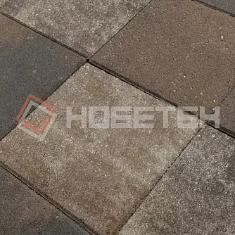 Тротуарная плитка Квадрат 1к5ф Нобетек 400х400х50 Колормикс 26 орех в "Строй-Ресурсе"