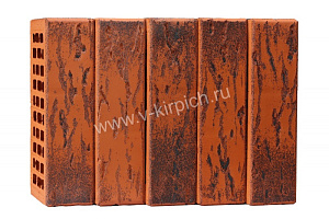 Кирпич лицевой Воротынск М150 1,0НФ красный магма (ex. красный графит руст) (утолщ. лиц. стенка) купить в "Строй-Ресурсе"