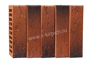 Кирпич лицевой Воротынск М150 1,0НФ красный флеш руст (утолщ. лиц. стенка) купить в "Строй-Ресурсе"